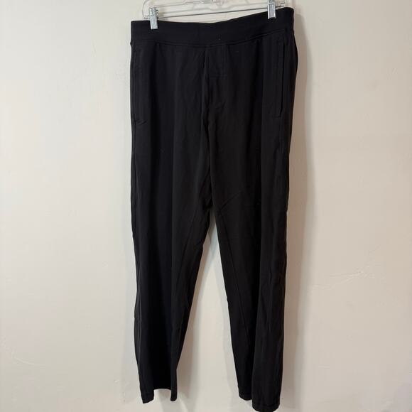 Lululemon Men's Kung Fu Sweatpants Straight Leg Luon Black Retro - Picture 1 of 9